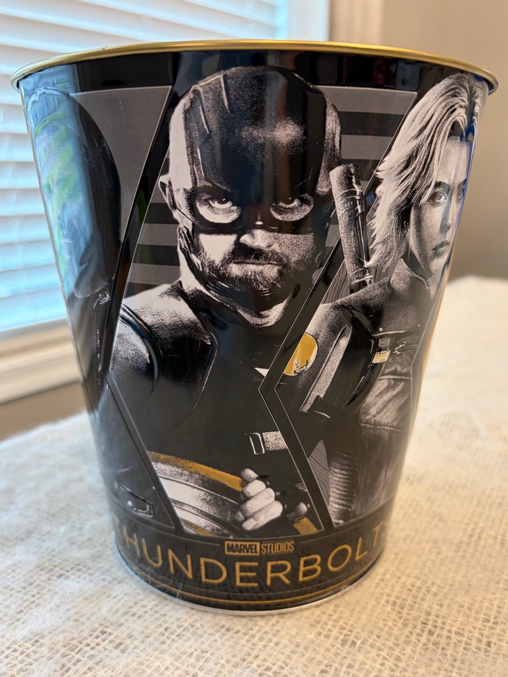 Marvel Thunderbolts Movie Tin Gold Popcorn Bucket Cinemark